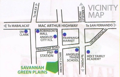 Savannah Green Plains Location Map